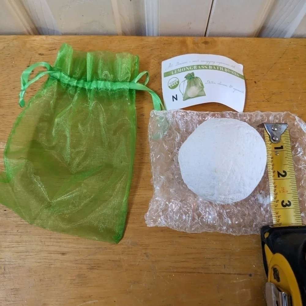 New Lemongrass Bath Bomb with Jewelry inside Necklace or Earrings